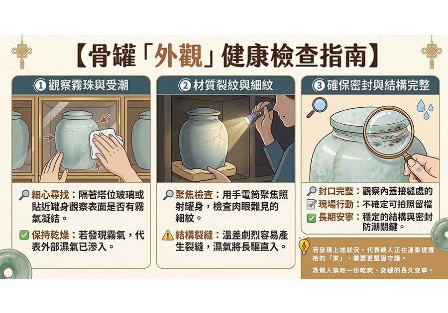 【骨罐出汗了?】3招「骨罐外觀健康檢查」