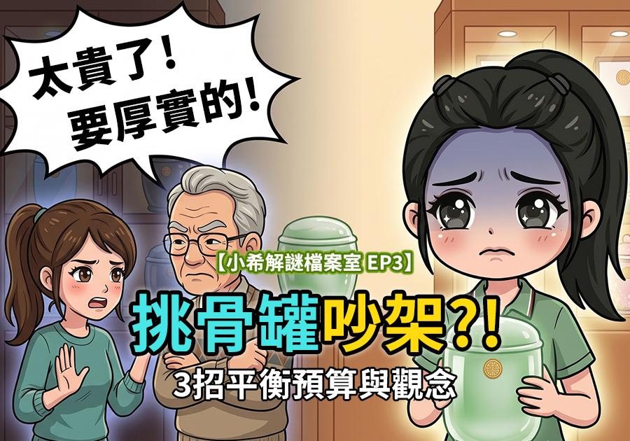 挑骨灰罐長輩意見大不同？3招平衡預算、材質與家族觀念！