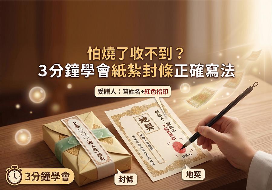 3分鐘學會「紙紮用品封條」正確寫法與防冒領指南